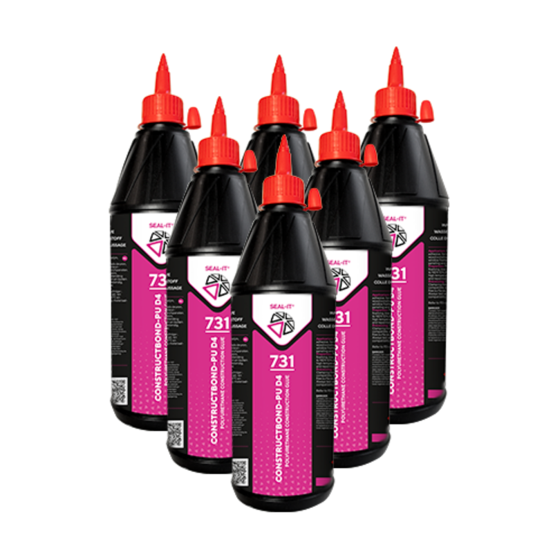 6x Constructielijm 731 Constructbond-PU D4 750ML