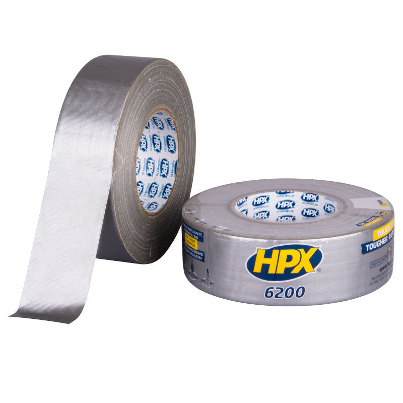 Pantsertape/Duct tape 48mm x 50m Zilver/Zwart