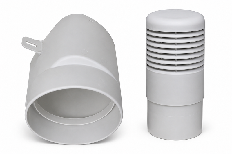 Ross T177-160 ventilatieschacht Ø160 mm voor kruipruimteventilatie, kelderventilatie en afzuigkap afvoer