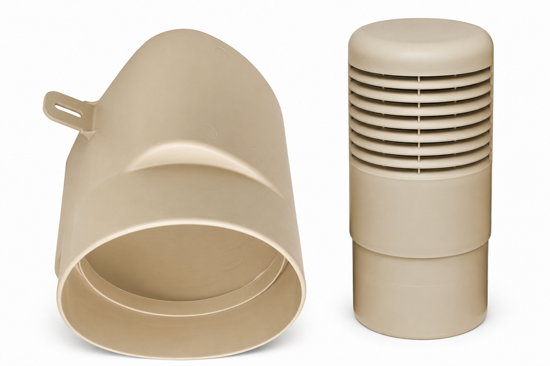 Ross T177-160 ventilatieschacht Ø160 mm voor kruipruimteventilatie, kelderventilatie en afzuigkap afvoer