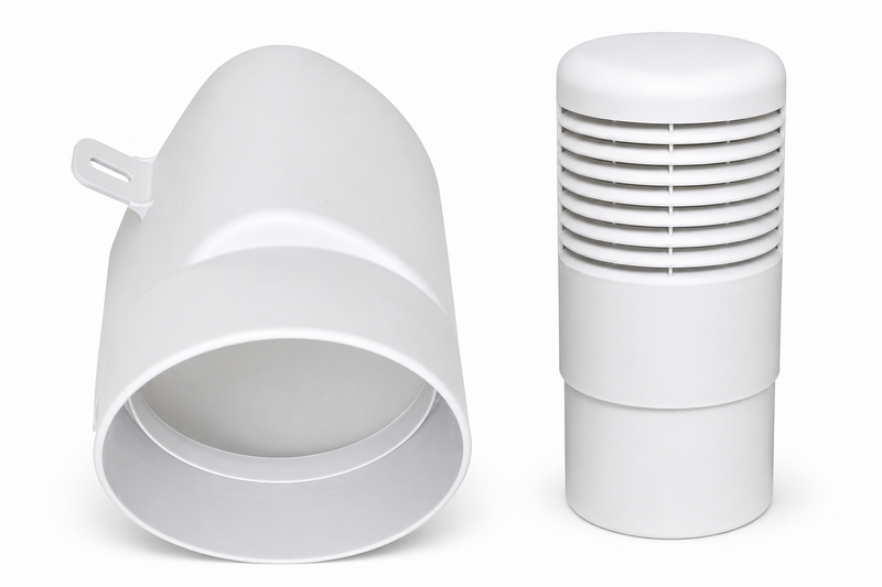 Ross T177-160 ventilatieschacht Ø160 mm voor kruipruimteventilatie, kelderventilatie en afzuigkap afvoer