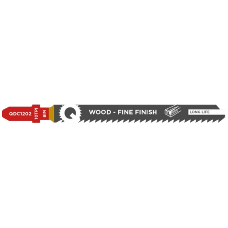 Decoupeerzaagblad Hout, Constructiehout, BIM, Fine Finish, 10tpi - 100mm
