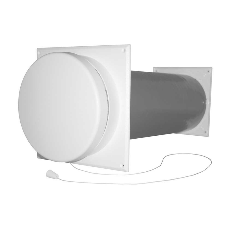 Fresh 100dB muurdoorvoerset compleet wit/wit