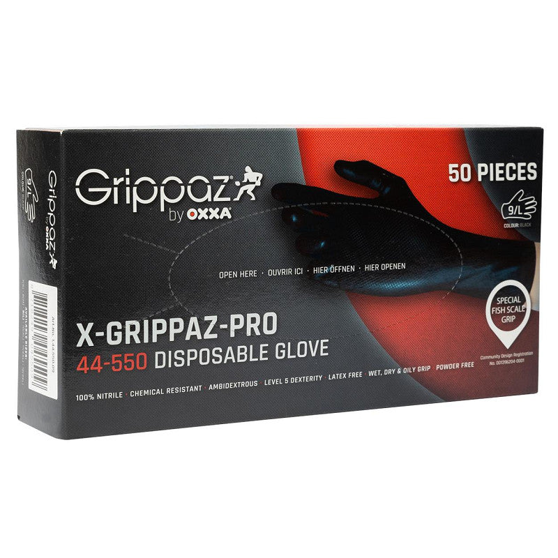 OXXA X-Grippaz-Pro 44-550 handschoen 50stuks (zwart)