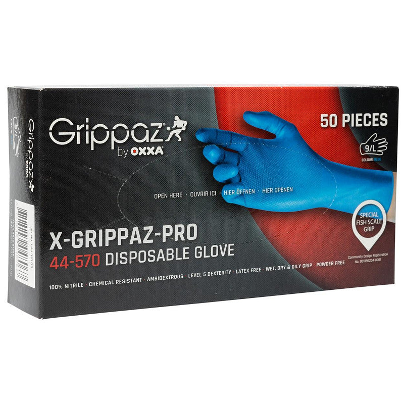 OXXA X-Grippaz-Pro 44-570 handschoen 50stuks (Blauw)