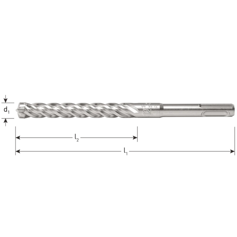 Hamerboor SDS-plus QUATTRO-X