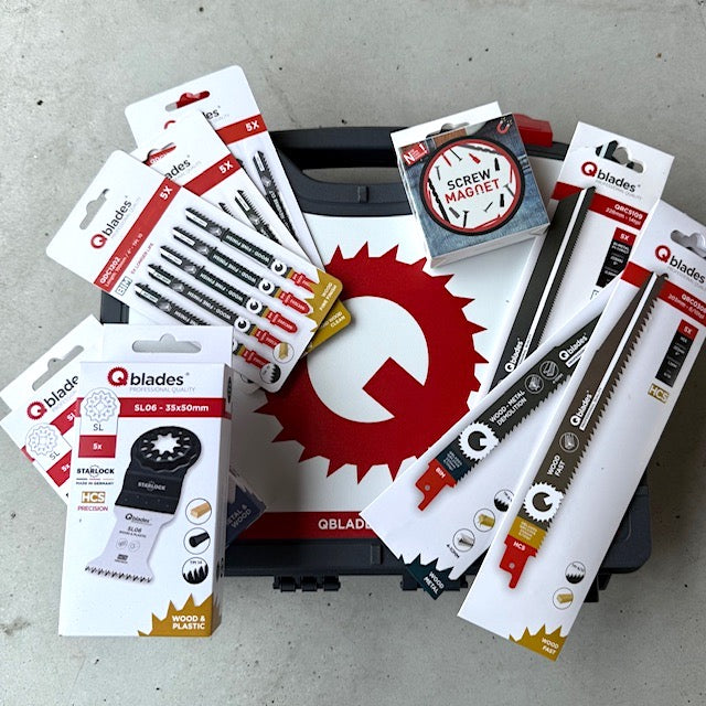 Q-Case assortimentsbox zaagbladen/ multitool