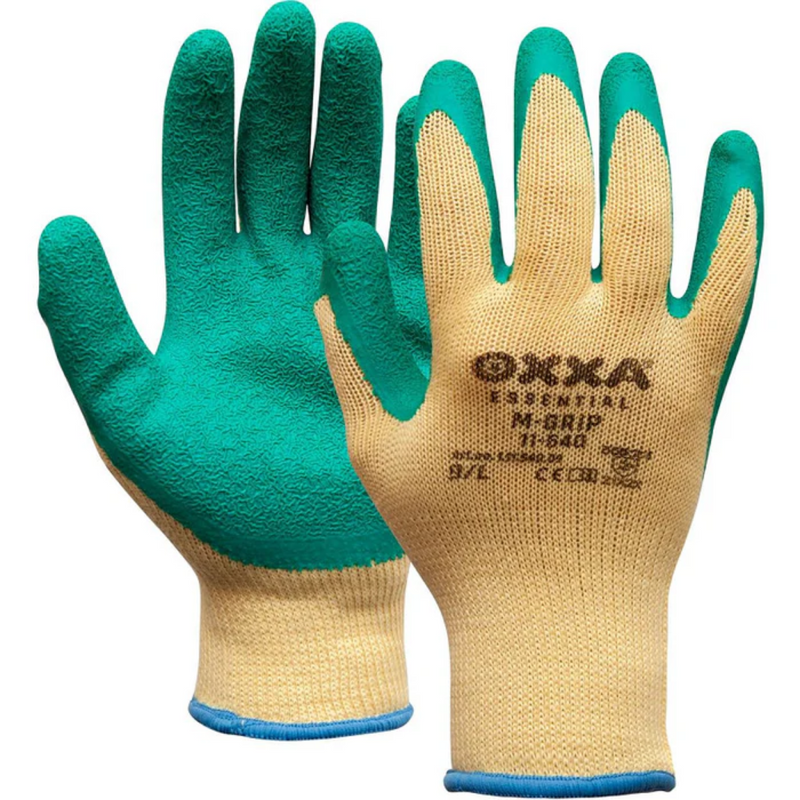 OXXA Werkhandschoen M-Grip 11-540, groen/geel mt10 12paar