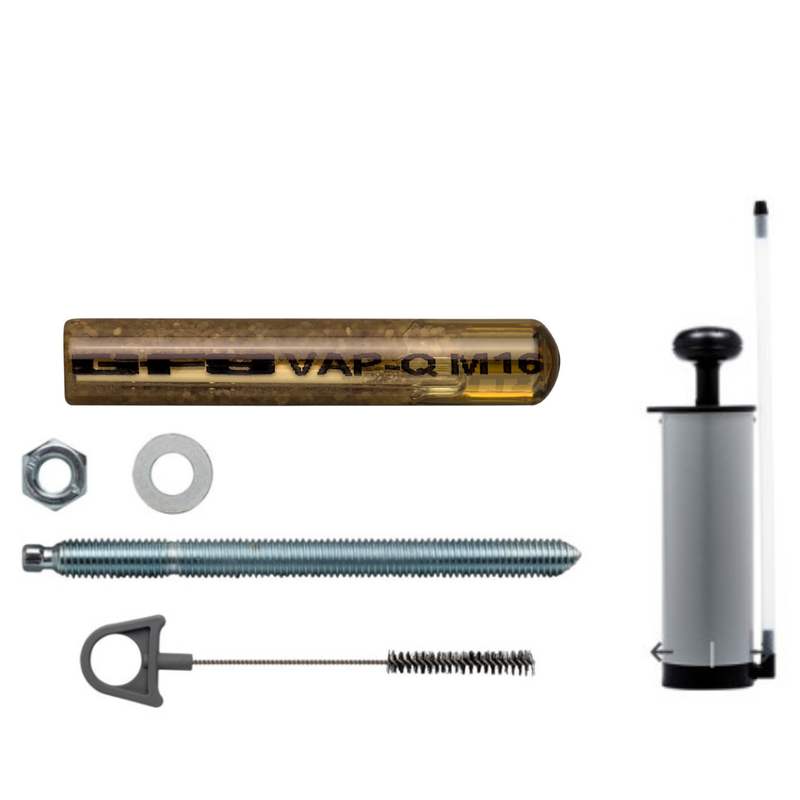 10 st. Glascapsule chemisch anker + ankerstang (10st) + Boorgat reiniging blaaspomp + Borstel