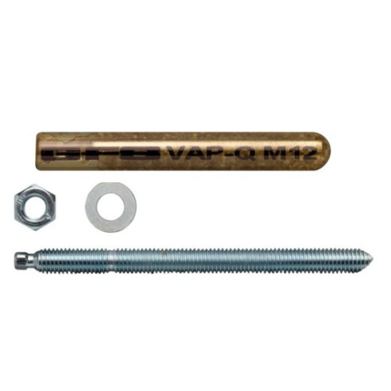 10 st. Glascapsule chemisch anker + Ankerstang