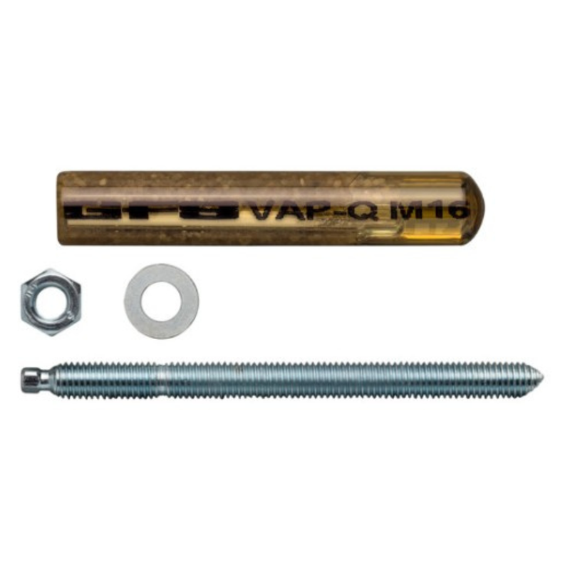 10 st. Glascapsule chemisch anker + Ankerstang