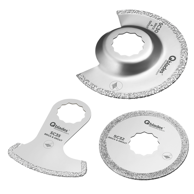 Multi Zaagbladen set Steen-Voeg Diamant SC48 3ST