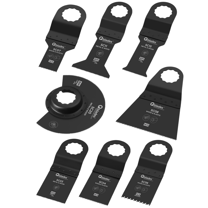 MultiZaagbladenset voor hout en metaal SC90 8ST