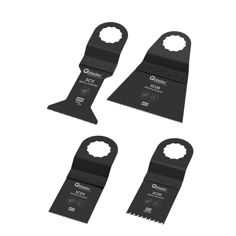 Multi Zaagbladen set voor hout en metaal SC92 4ST