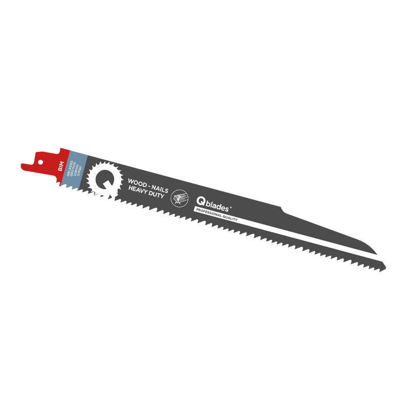 5x Reciprozaagblad Hout met spijkers, BIM, 5/8tpi - 228mm