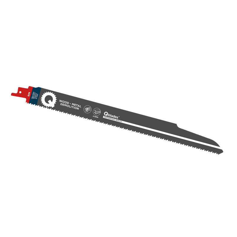 5x Reciprozaagblad Alleskunner, Hout met spijkers, Staal tot 12mm, BIM, 8/10tpi - 300mm