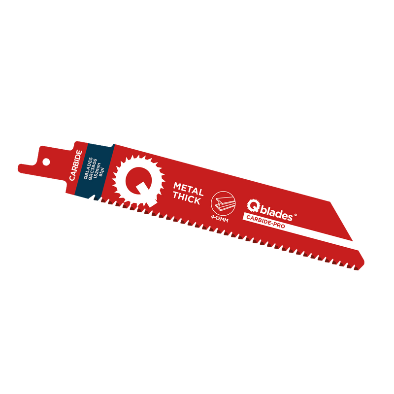 Reciprozaagblad Dik Metaal, Staal tot 12mm, CARB, 8tpi - 152mm, 50x longer life