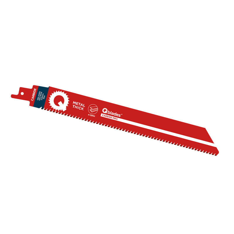 Reciprozaagblad Dik Metaal, Staal tot 12mm, CARB, 8tpi - 228mm, 50x longer life