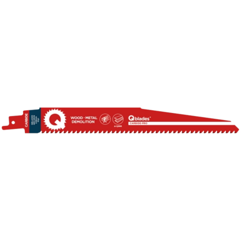 Reciprozaagblad Alleskunner, Hout met spijkers, Staal tot 12mm, CARB, 6tpi - 228mm, 50x longer life