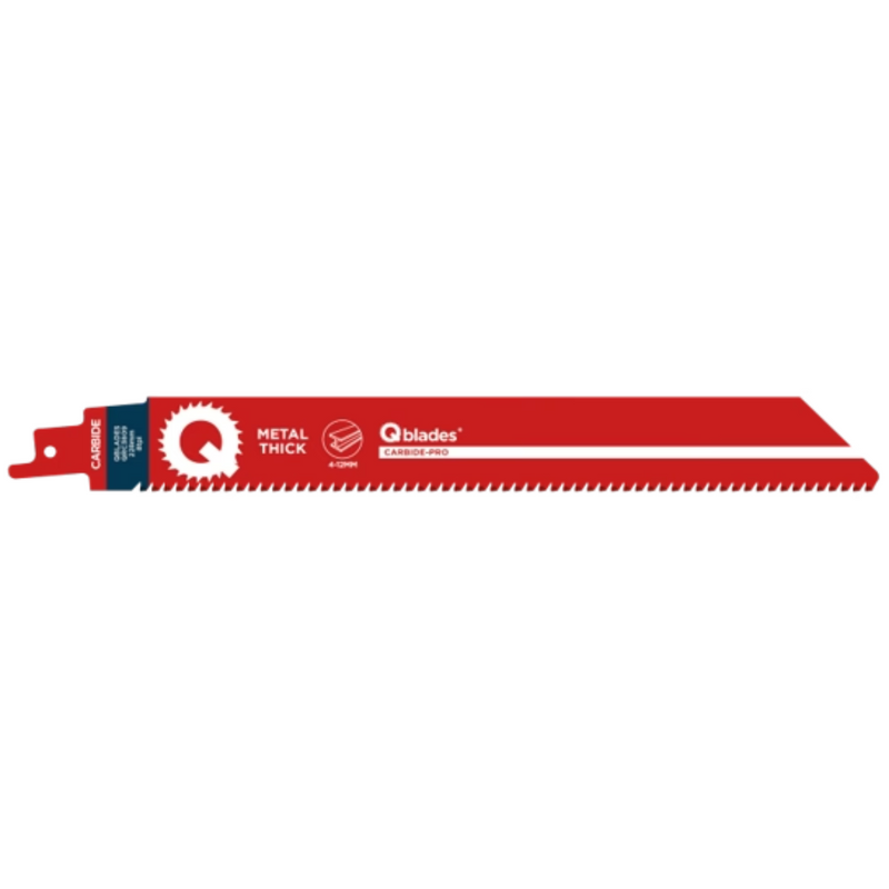 Reciprozaagblad Dik Metaal, Staal tot 12mm, CARB, 8tpi - 228mm, 50x longer life