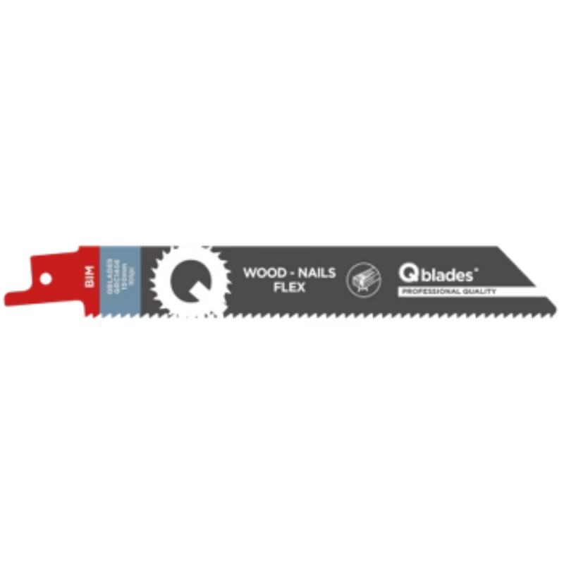 Reciprozaagblad Hout met spijkers, Flexibel, BIM, 10tpi - 150mm