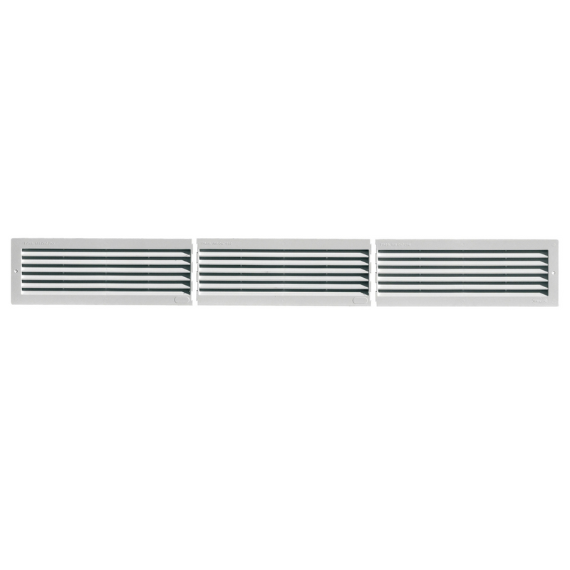 T10413 ABS inbouwrooster 1045x130 wit