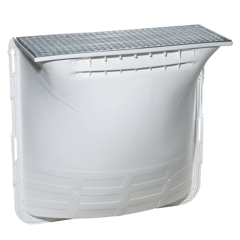 T176 Kelderlichtschacht 100x100cm inclusief maasrooster 30x10mm en montagemateriaal