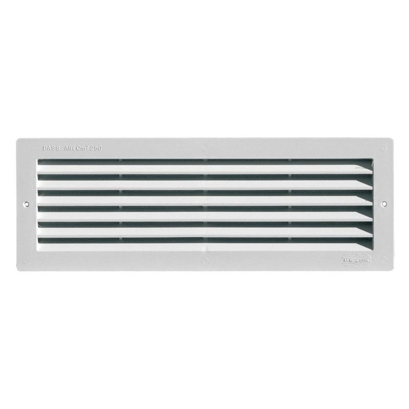 T3713 ABS inbouwrooster 370x130mm wit
