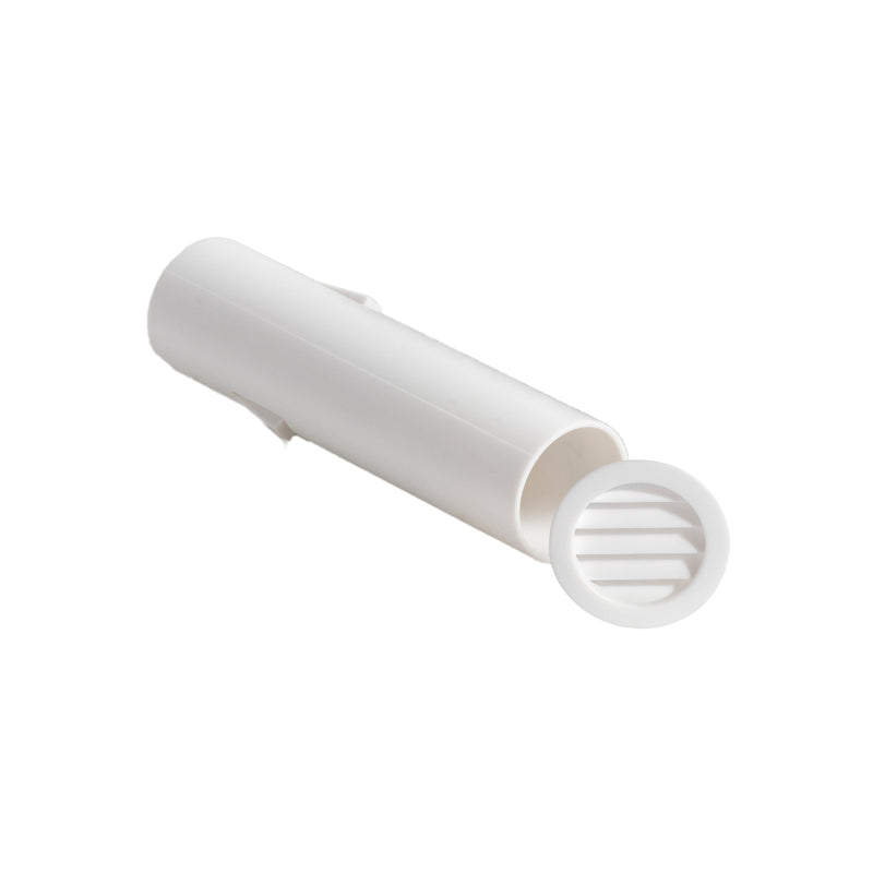 TS-30 Muurbuis met nylon klemrooster, tbv gat 28mm
