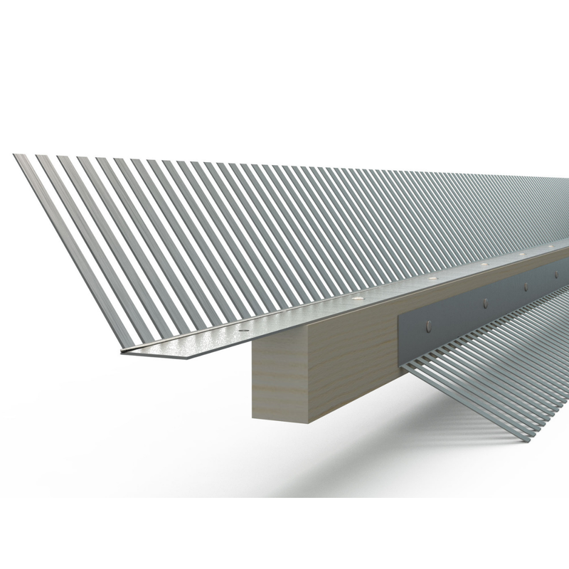 VentiStrip metalen vogelschroot 1 meter, veerhoogte 55mm (zak 10 stuks)