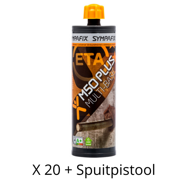 Stockbox Injectie chemisch anker M50-PLUS, epoxy acrylaat snelhardend
