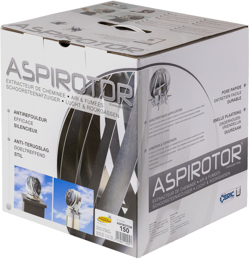 Aspirotor windgedreven ventilator