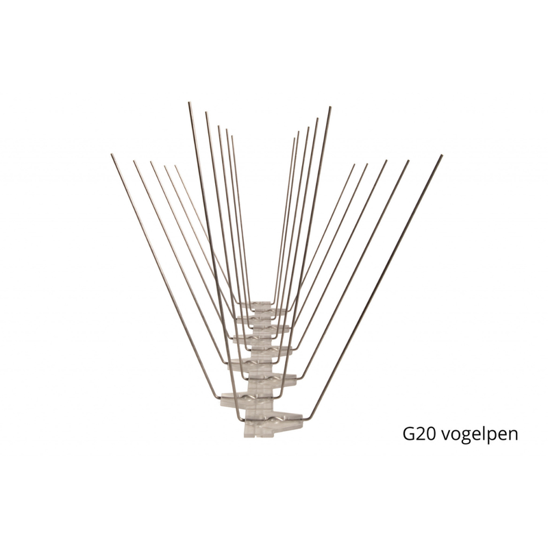Spikes/ Vogelpen per meter (=3x33cm)