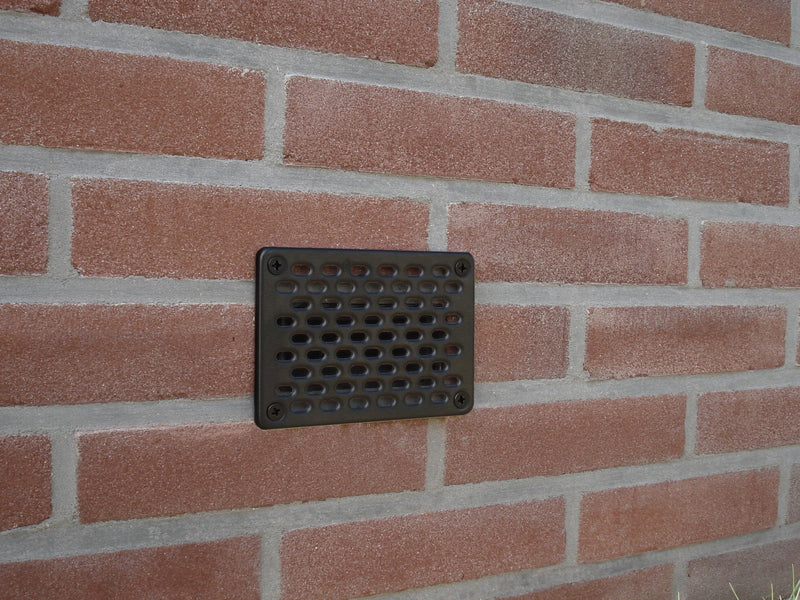 GevelFix RVS Voorzetrooster 140x100 mm – Renovatierooster Gevelventilatie