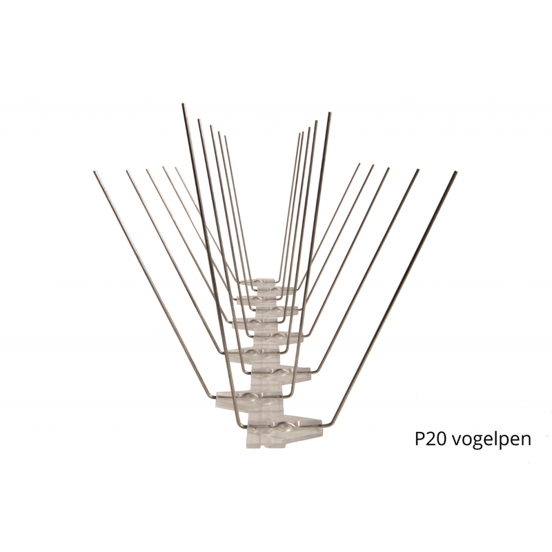 Spikes/ Vogelpen per meter (=3x33cm)