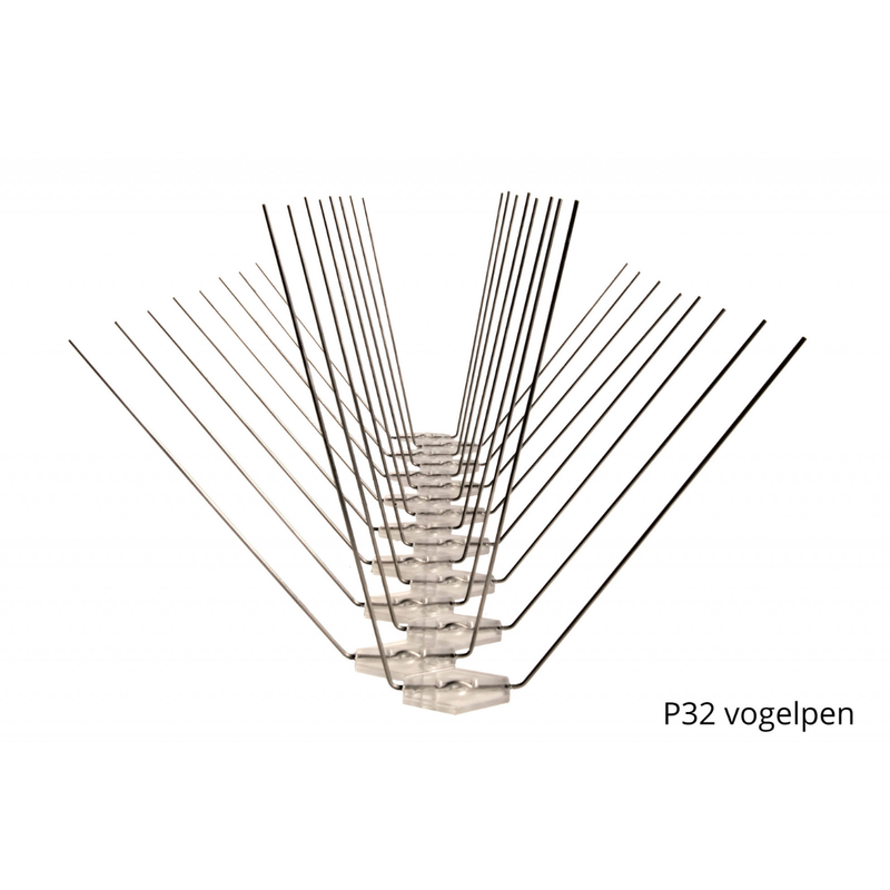 Spikes/ Vogelpen per meter (=3x33cm)