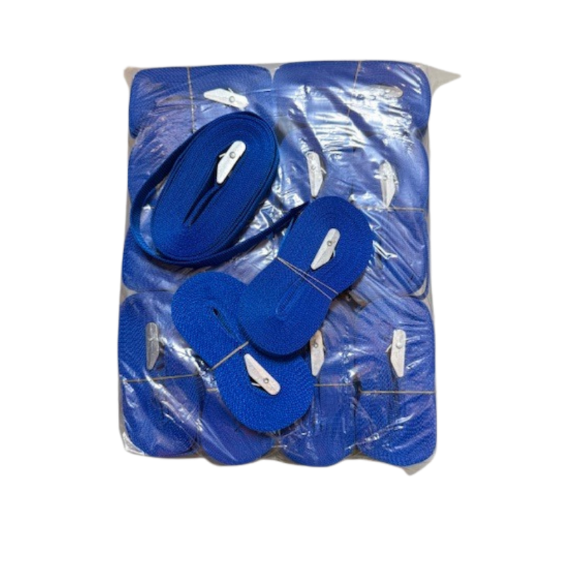 Spanband blauw met gesp 2,5meter