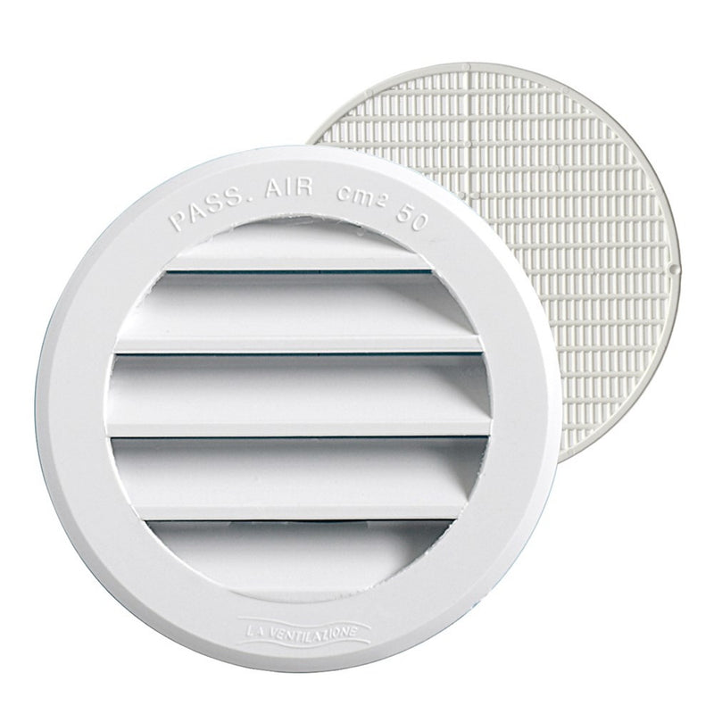 Rond ABS kunststof ventilatierooster met insectengaas