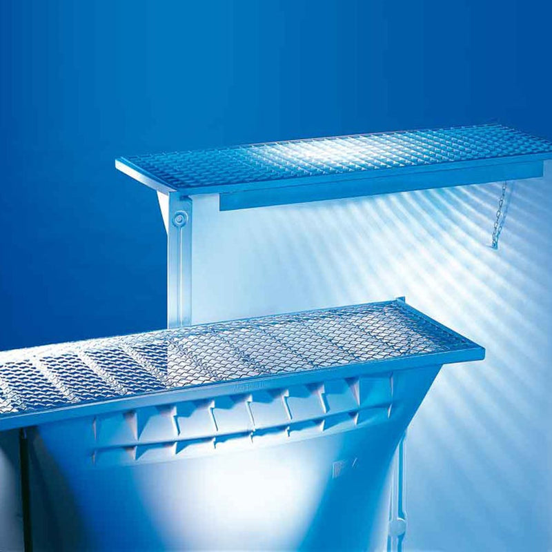 T176 Kelderlichtschacht 100x100cm inclusief maasrooster 30x10mm en montagemateriaal