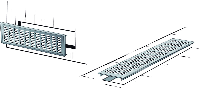 T180 ventilatiestrip aluminium