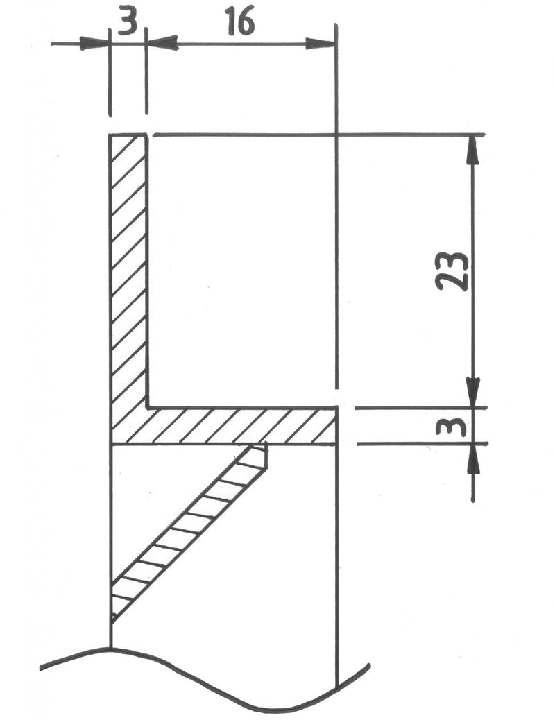 T3713 ABS inbouwrooster 370x130mm wit