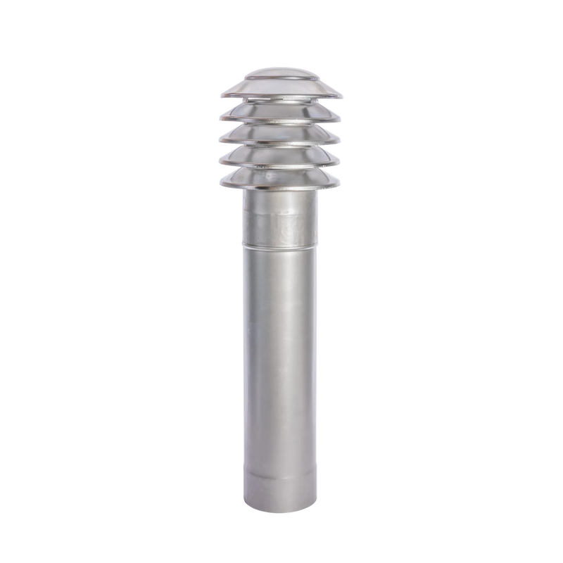 TilVent RVS Ventilatieschacht Complete Set voor Kruipruimte, WTW & Warmtepomp