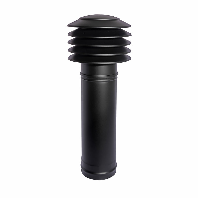 TilVent ventilatieschacht RVS zwart complete set