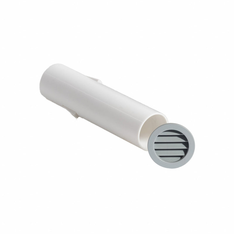 TS-30 Muurbuis met nylon klemrooster, tbv gat 28mm