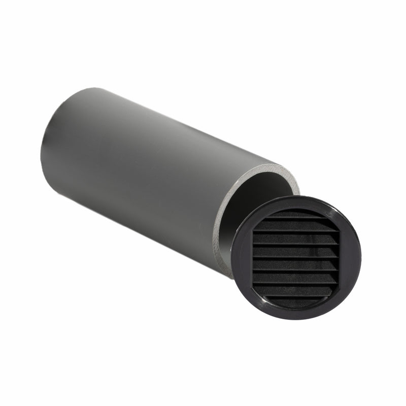 TS-50 Muurbuis met nylon klemrooster, tbv gat 50mm