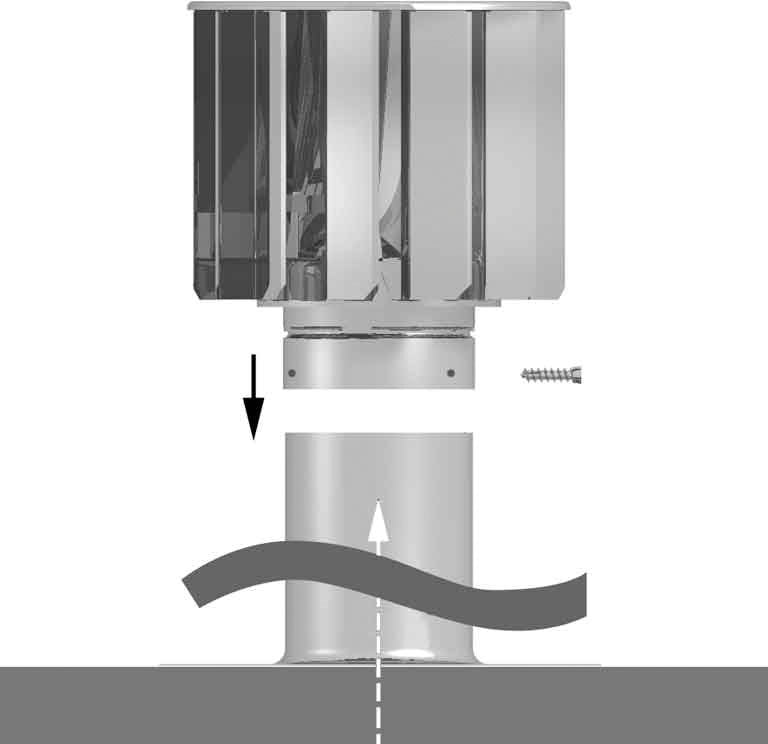 VT Ventinox RVS windgedreven ventilator